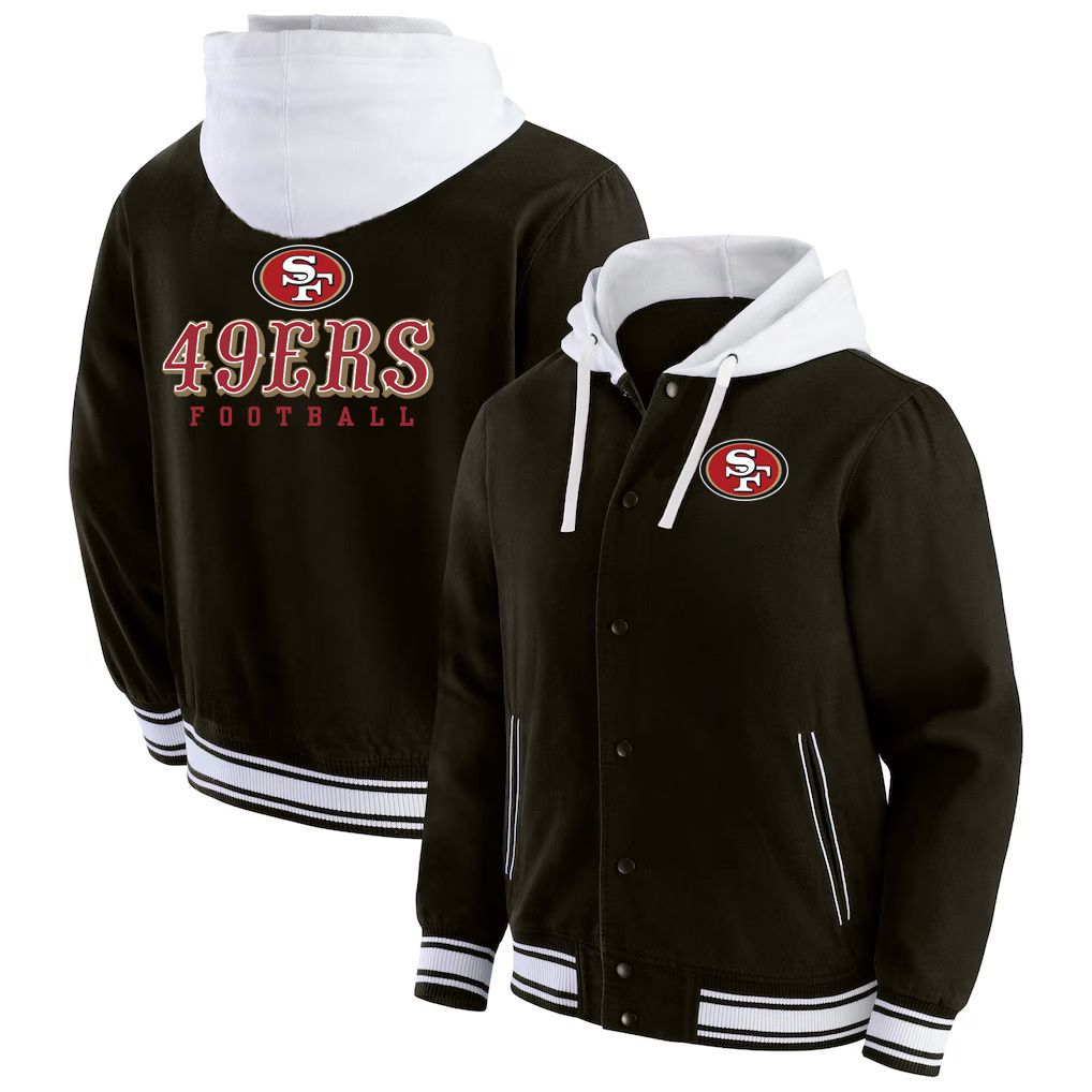 Men 2026 NFL San Francisco 49ers  jacket hoodie Black 012->kansas city chiefs->NFL Jersey